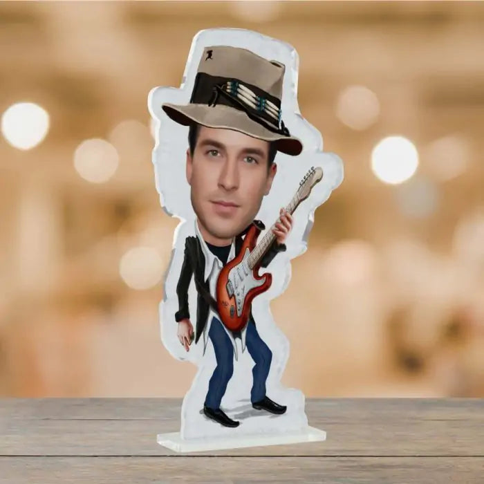 Personalised Rock Star Picture Stand-4