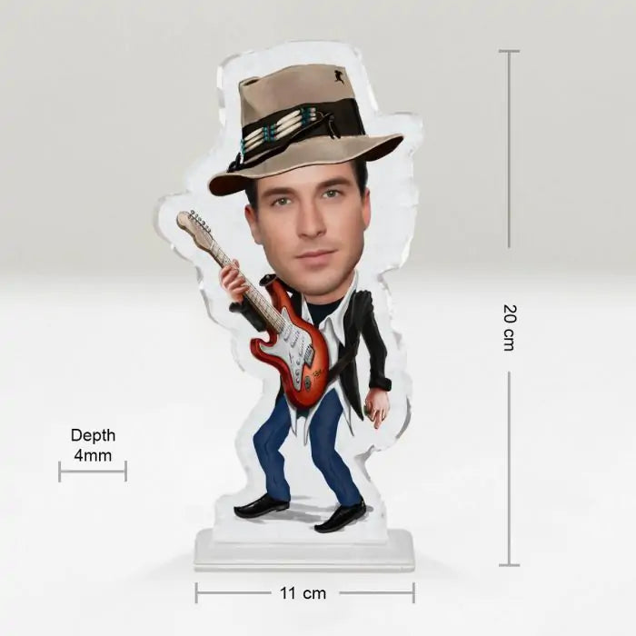 Personalised Rock Star Picture Stand