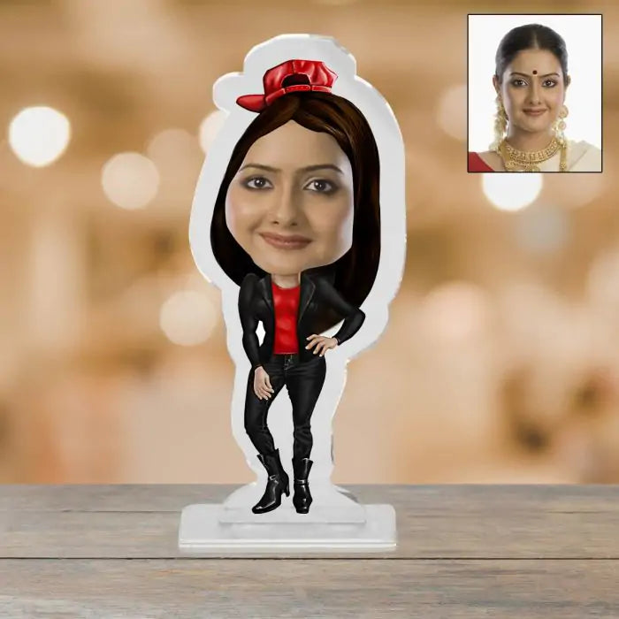 Personalised Rock Chick Picture Stand-1