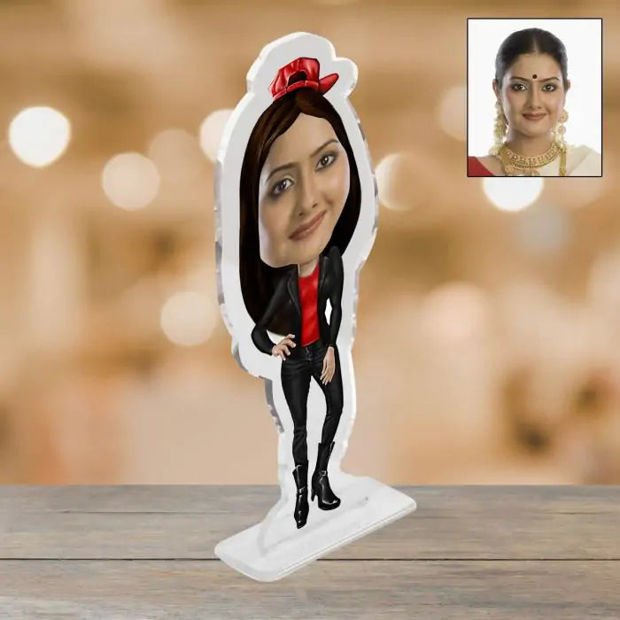 Personalised Rock Chick Picture Stand-2
