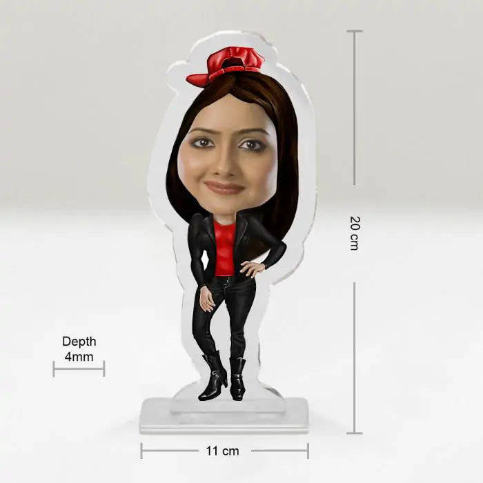 Personalised Rock Chick Picture Stand-5