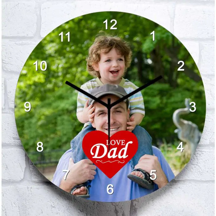 Customized Love Dad Clock Gift For Father's Day 1