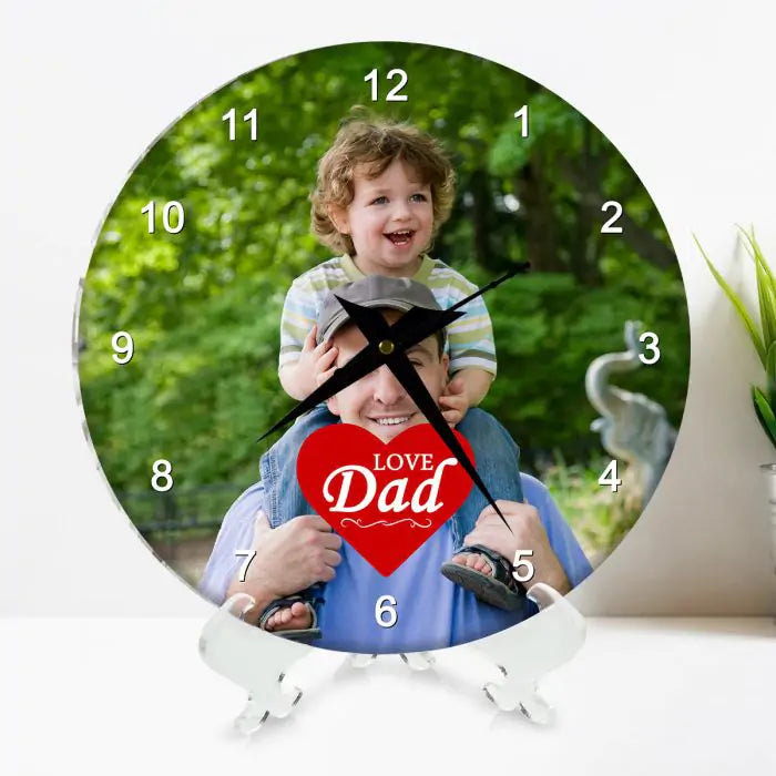 Customized Love Dad Clock Gift For Father's Day 4