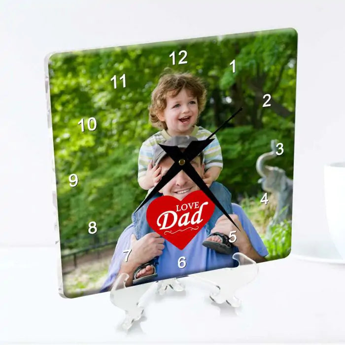Customized Love Dad Clock Gift For Father's Day 10