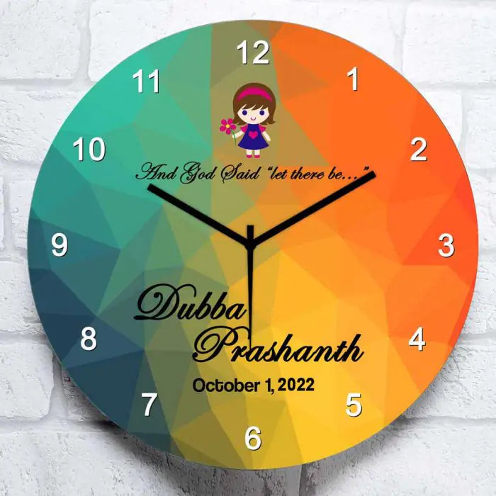 Personalised Birthday Clock