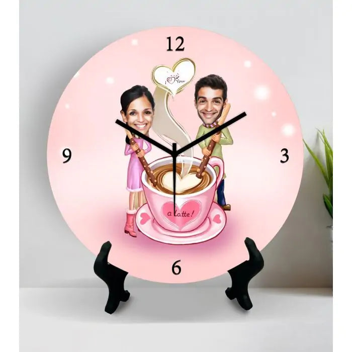 Personalised I Love You Latte Clock