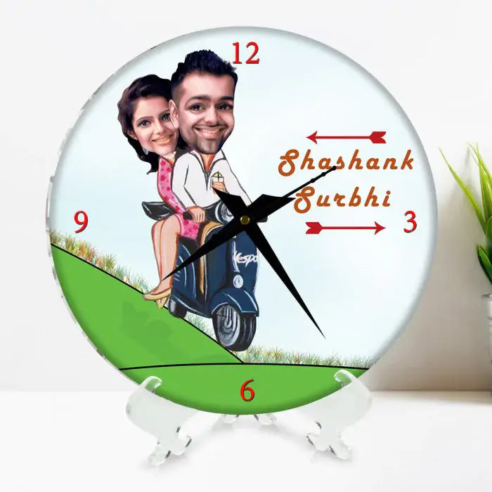Personalised Scooter Ride Clock