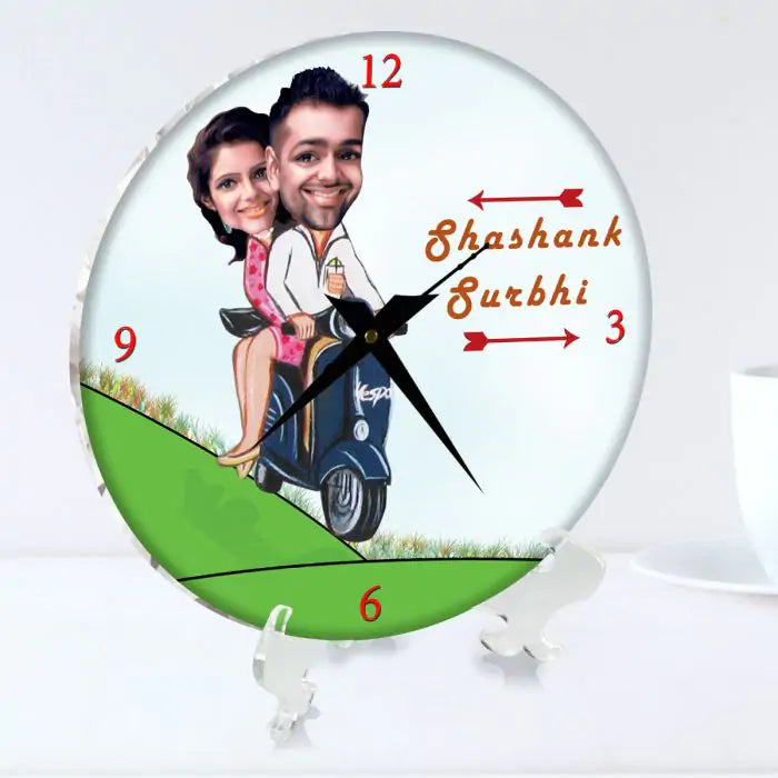 Personalised Scooter Ride Clock