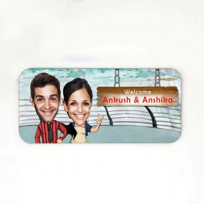 Personalised Cool Couple Name Plate
