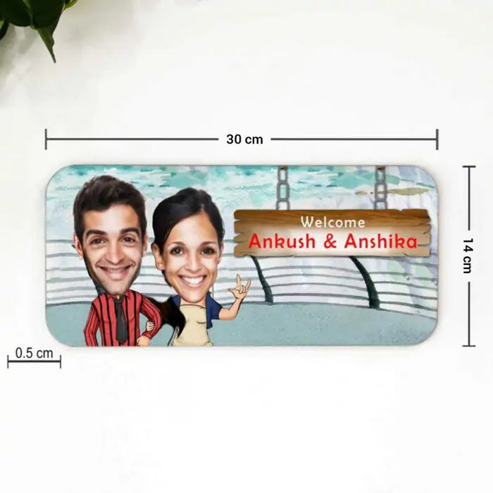 Personalised Cool Couple Name Plate