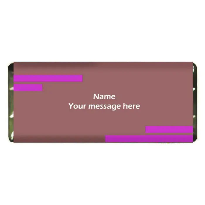 Personalised Choco Bar for someone sweet
