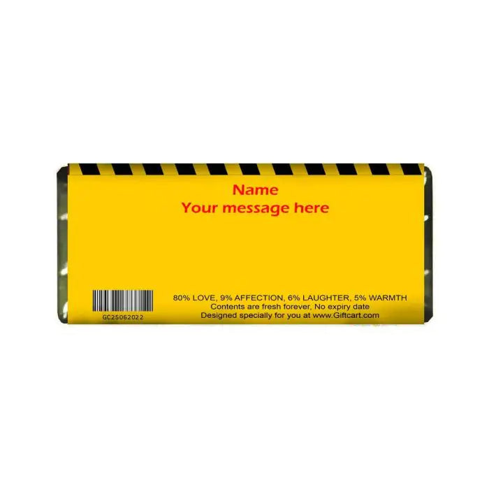 Personalised Senior moment celebration Choco Bar