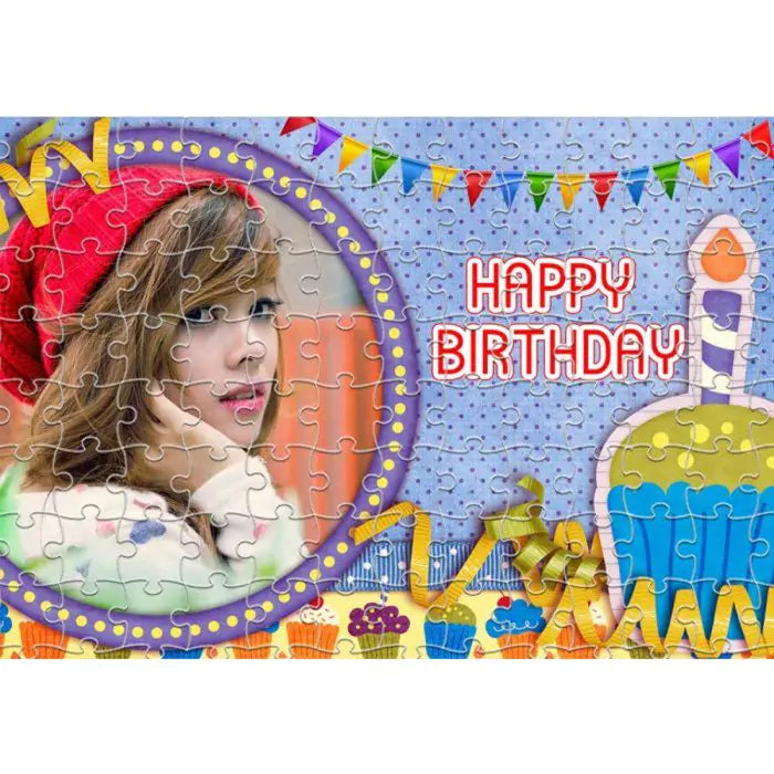 Personalised Birthday Cake And Balloons Puzzle