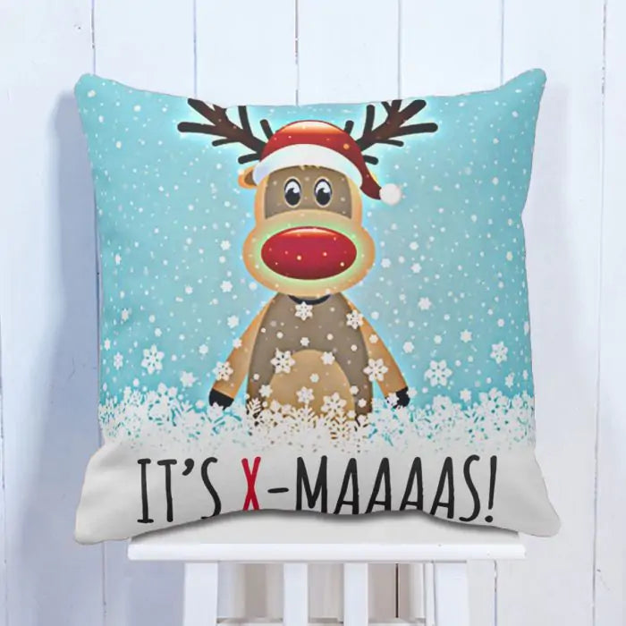 Hilarious Printed Christmas Cushion-1