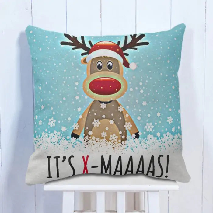 Hilarious Printed Christmas Cushion-2