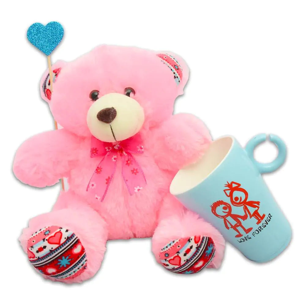 Teddy & Love Forever Couple Coffee Mug Combo Gift for Valentine's Day 1