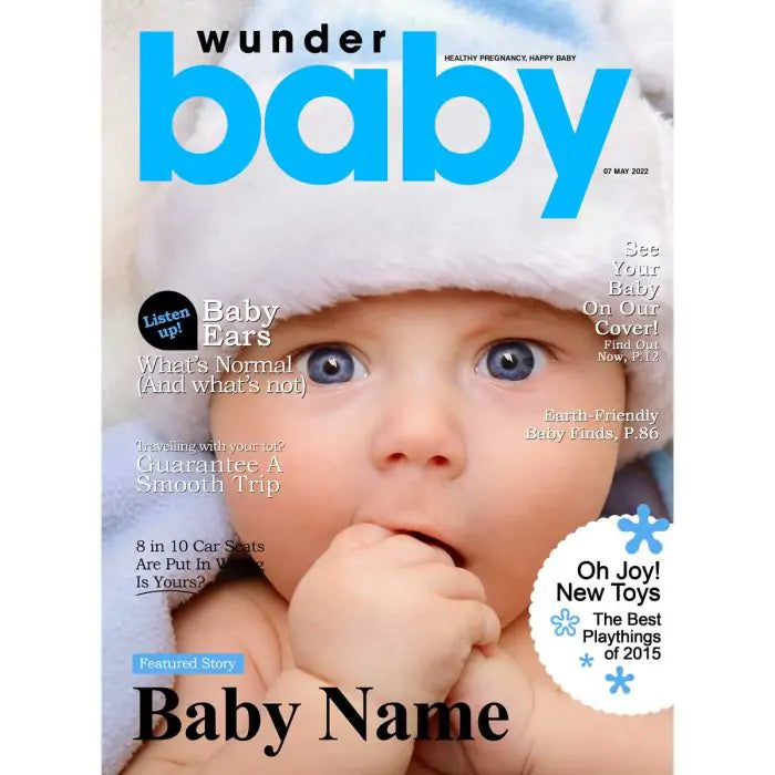 Personalised Our Baby Magazine Cover - Digital