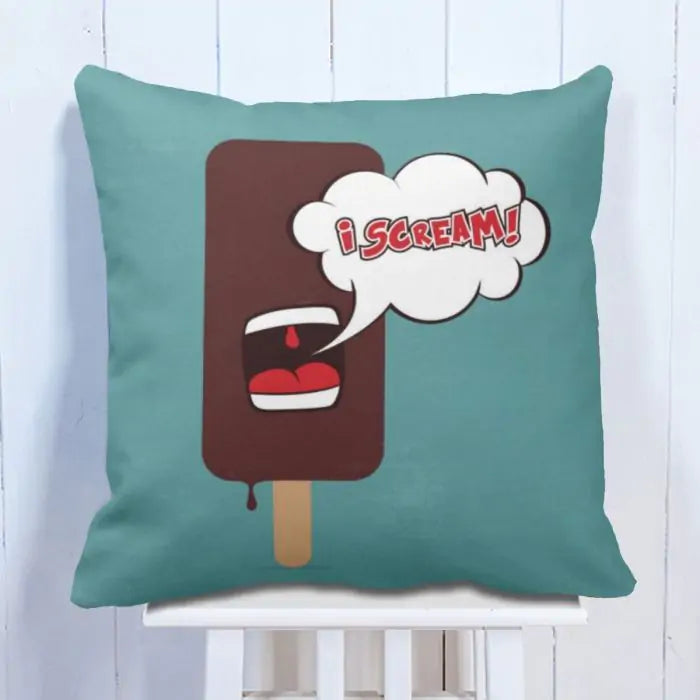Quirky Screaming Ice Cream Cushion