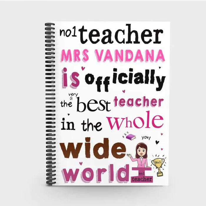 Personalised Notebook - Brilliant Teacher