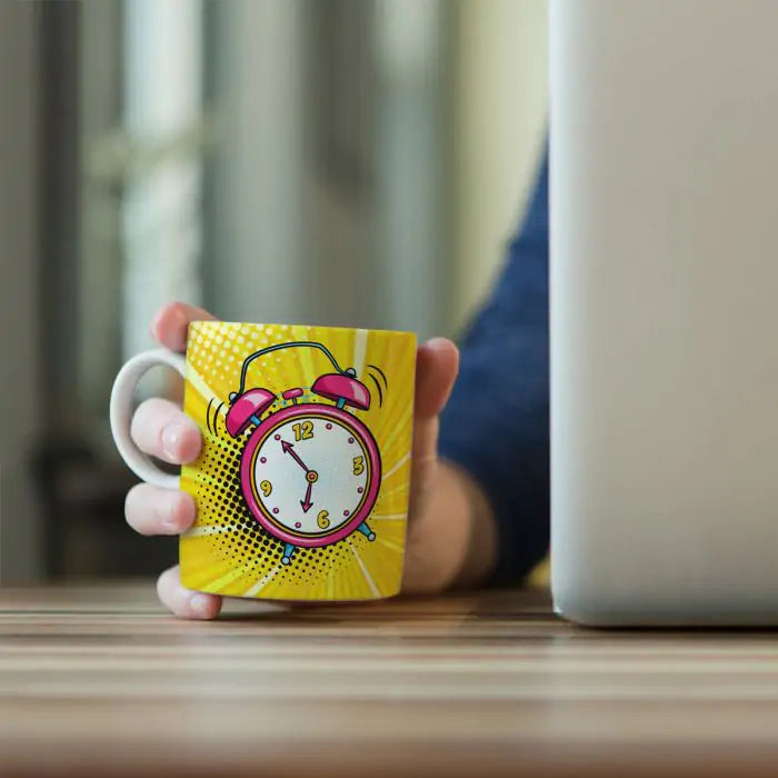 Clock Print Ceramic Mug-5