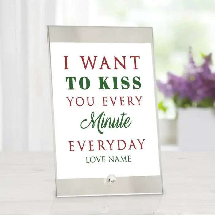 Personalized Glass Keepsake - Kiss You-1