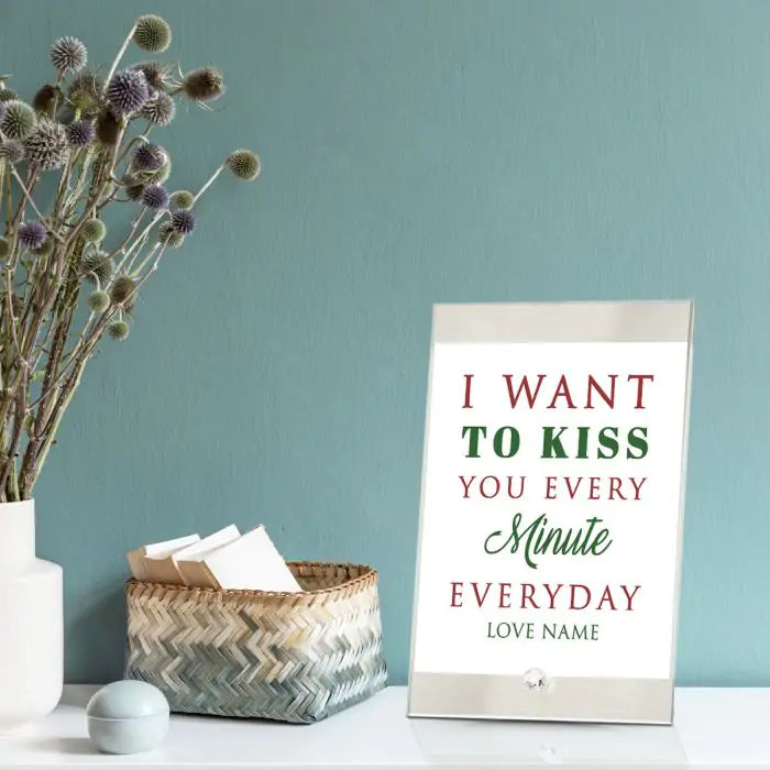 Personalized Glass Keepsake - Kiss You-2