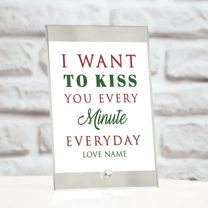 Personalized Glass Keepsake - Kiss You-3