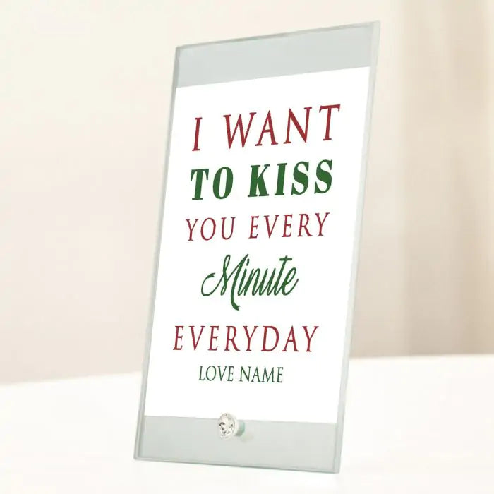 Personalized Glass Keepsake - Kiss You-4