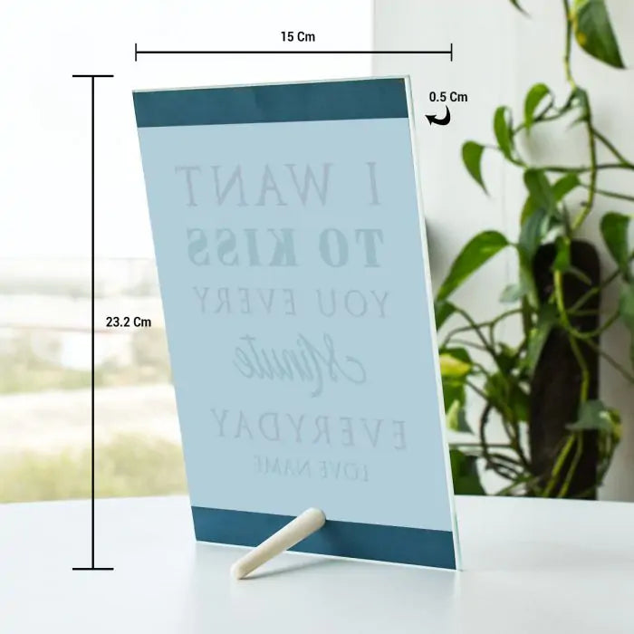 Personalized Glass Keepsake - Kiss You-5