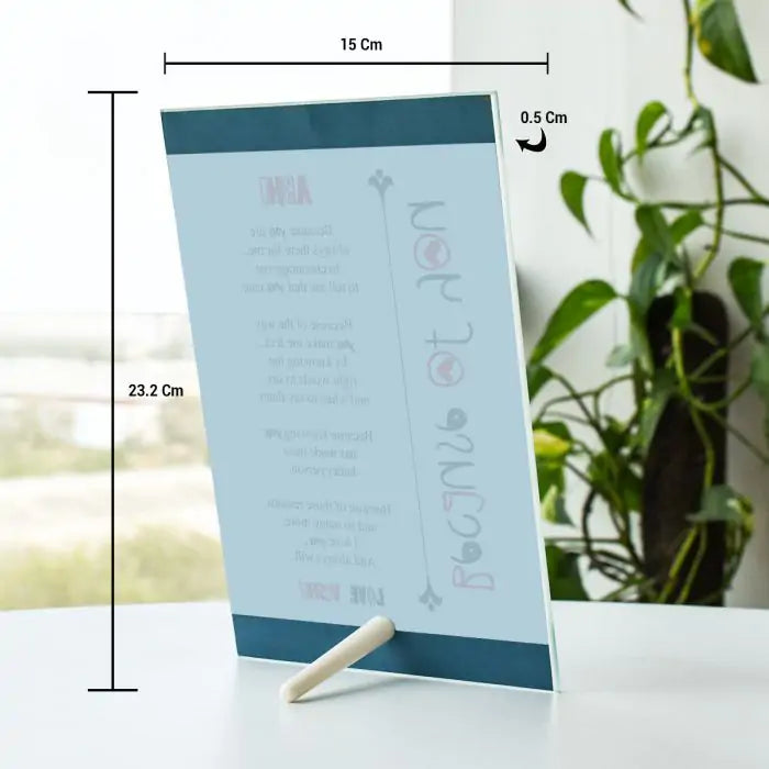 Personalised Just Because You Are Glass Keepsake-5