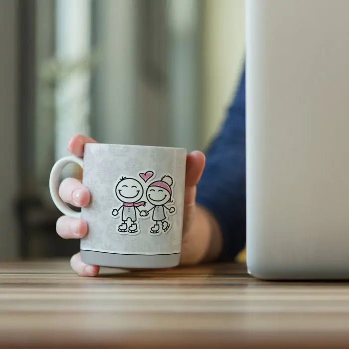 Cosy Ceramic Couple Coffee Mug Gift for Valentine's Day-5