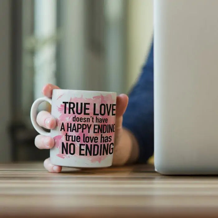 True Love Ceramic Couple Coffee Mug Gift for Valentine's Day-5