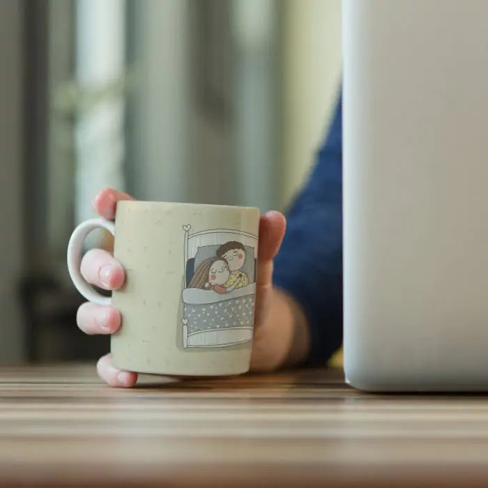 Sweet Dream Ceramic Couple Coffee Mug Gift for Valentine's Day-5