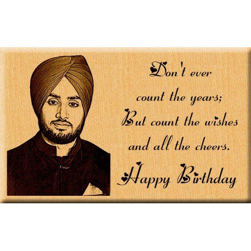 Birthday Special Personalized Engraved Wooden Frame Gift