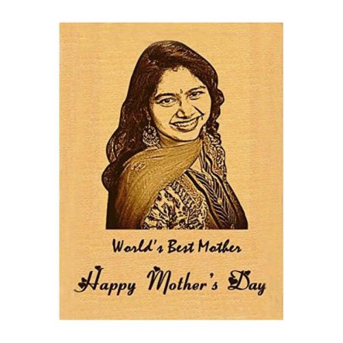 Mother’s Day Personalized Gift Engraved Photo Plaque Wood Gift for Mom