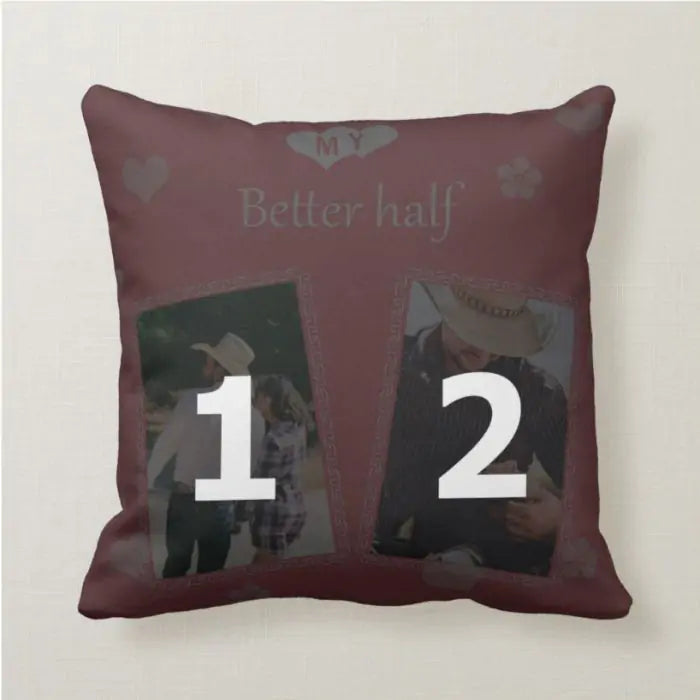 Personalised My Better Half Cushion