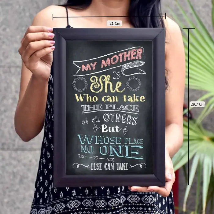 My Mother Poster Frame Gift For Mother's Day 2