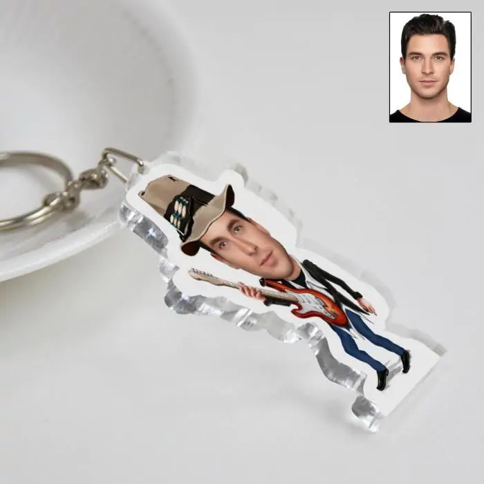 Personalised Rockstar Key Chain