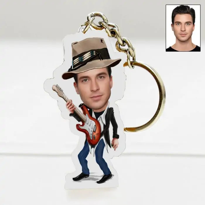 Personalised Rockstar Key Chain-1