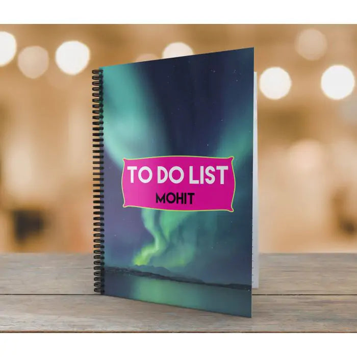 To Do List Personalised Notebook