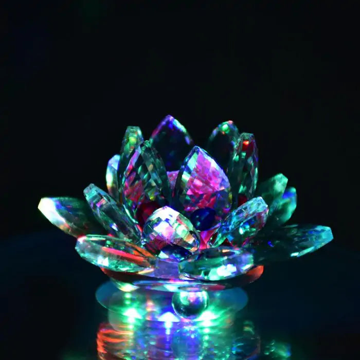 Feng Shui Coloured Crystal Lotus