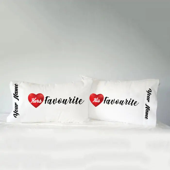 Personalised Love Story Pillow Covers - Set Of 2