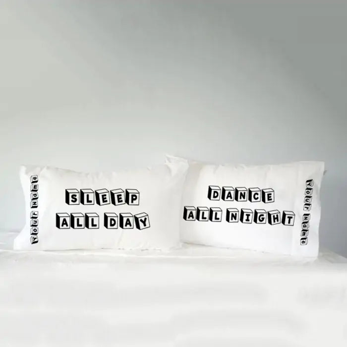 Personalised Dance All Night Pillow Covers - Set Of 2