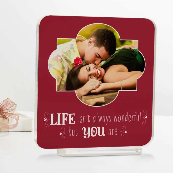 Personalised Life Isn't Always Wonderful Acrylic Plaque