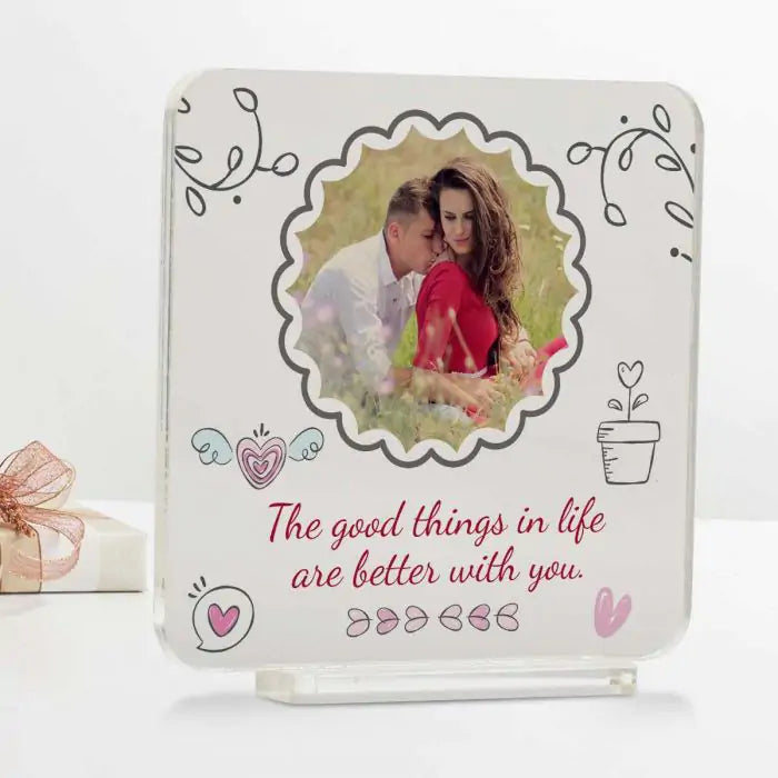 Personalised The Good Things In Life Acrylic Plaque-1