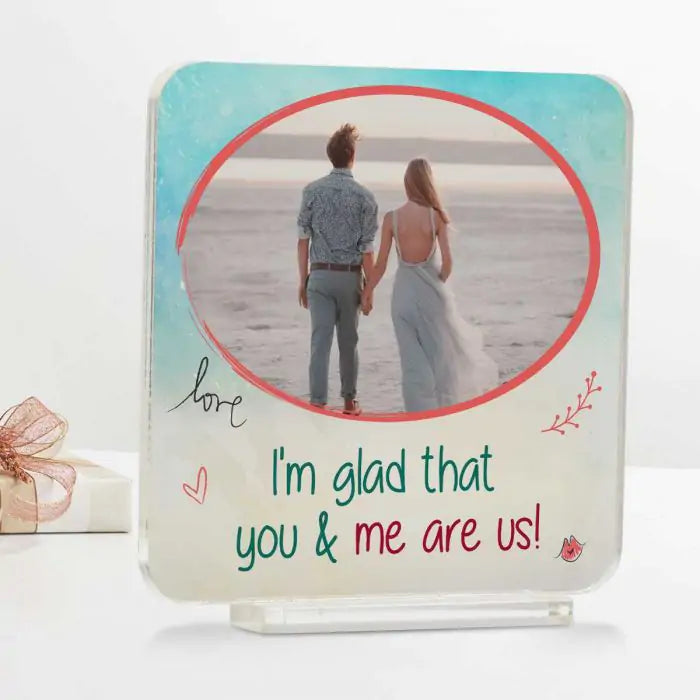 Personalised I'm Glad That You Acrylic Plaque