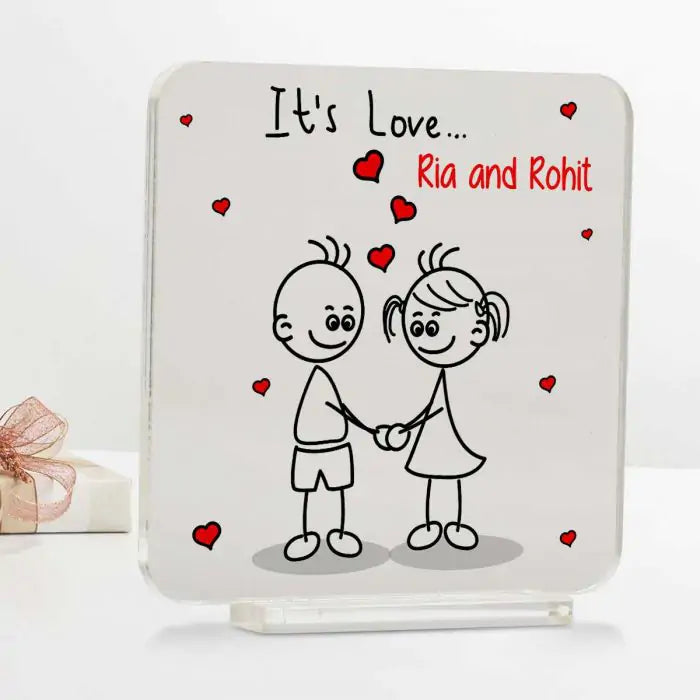 Personalised It Is Love Acrylic Plaque-1