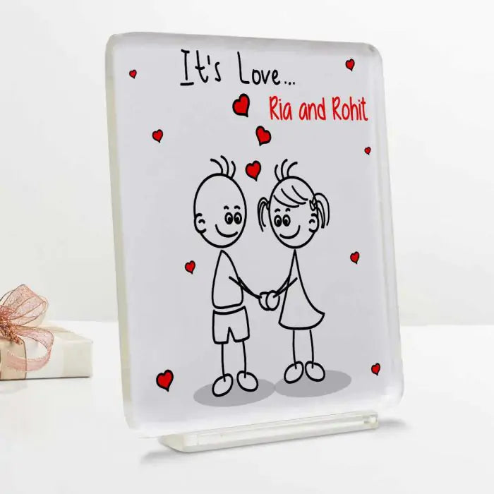 Personalised It Is Love Acrylic Plaque-2