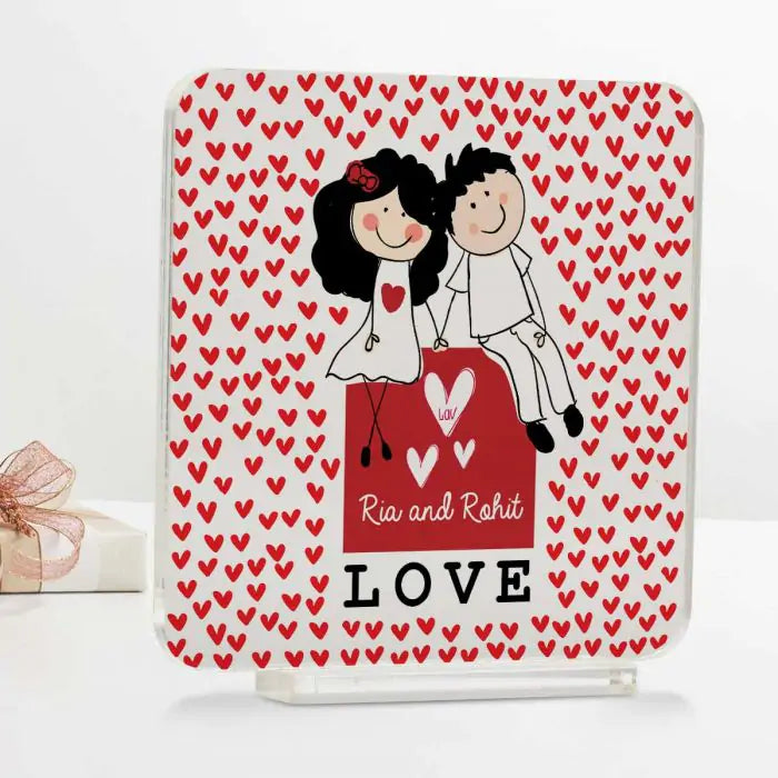 Personalised Be Mine Forever Acrylic Plaque-1