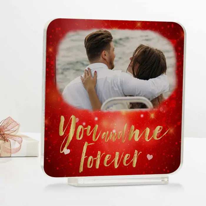 Personalised You and Me Forever Acrylic Plaque-1